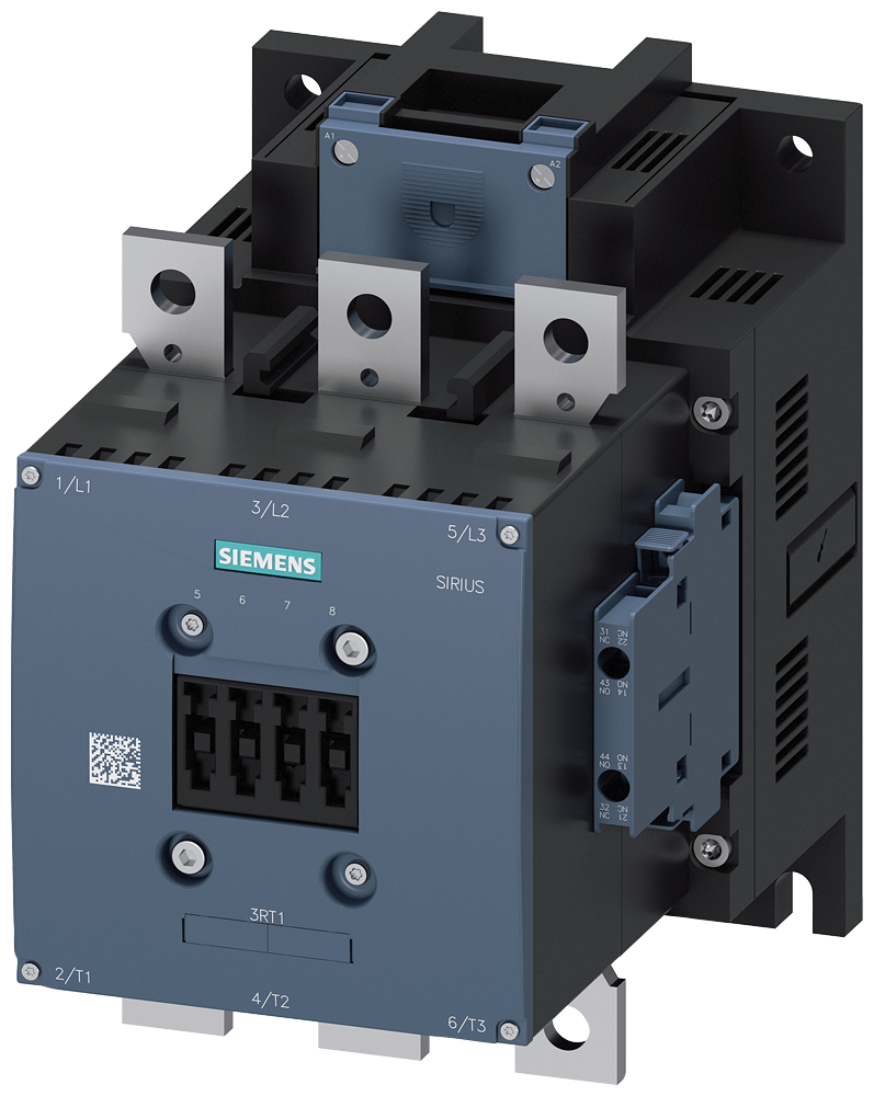 SIEMENS 3RT1467-6AF36 Contactor, AC-1, 500 A/690 V/40 °C, 3-pole, 110-127 V AC/DC, 2 NO+2 NC