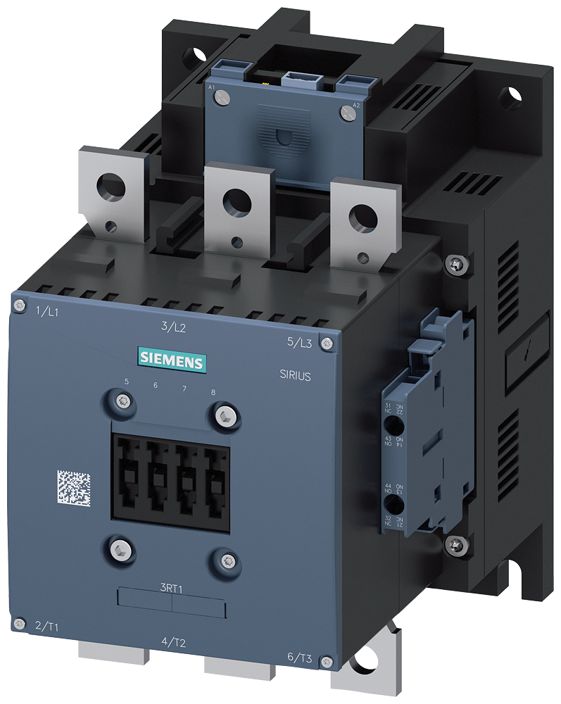 SIEMENS 3RT1466-6NF36 Contactor, AC-1, 400 A/690 V/40 °C, 3-pole, 96-127 V AC/DC, PLC-IN optional, 2 NO+2 NC
