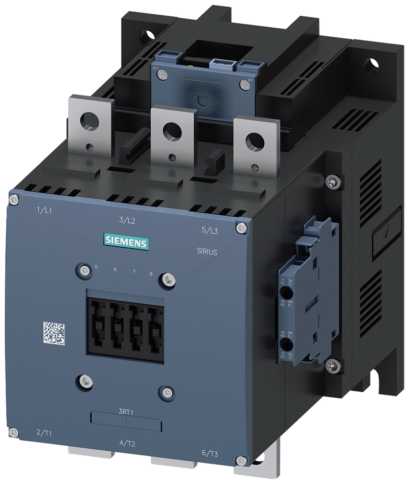 SIEMENS 3RT1476-6NB36 Contactor, AC-1, 690 A/690 V/40 °C, 3-pole, 21-27.3 V AC/DC PLC-IN optional, 2 NO+2 NC
