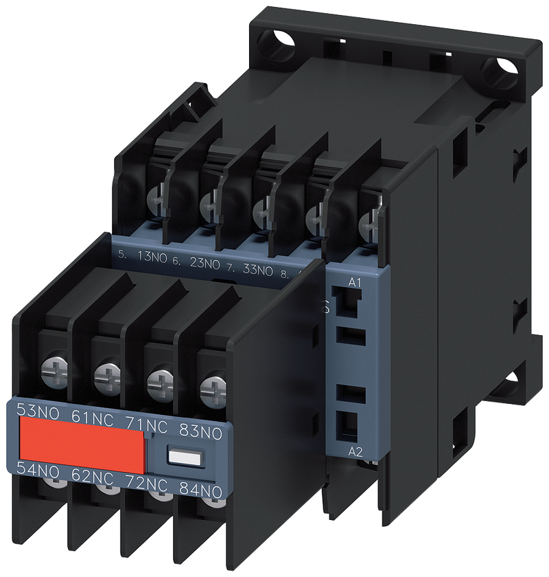 SIEMENS 3RH2262-4AP60 Contactor relay, 6 NO+2 NC, 220 V AC/50 Hz, 240 V AC/60 Hz, S00, ring cable connection