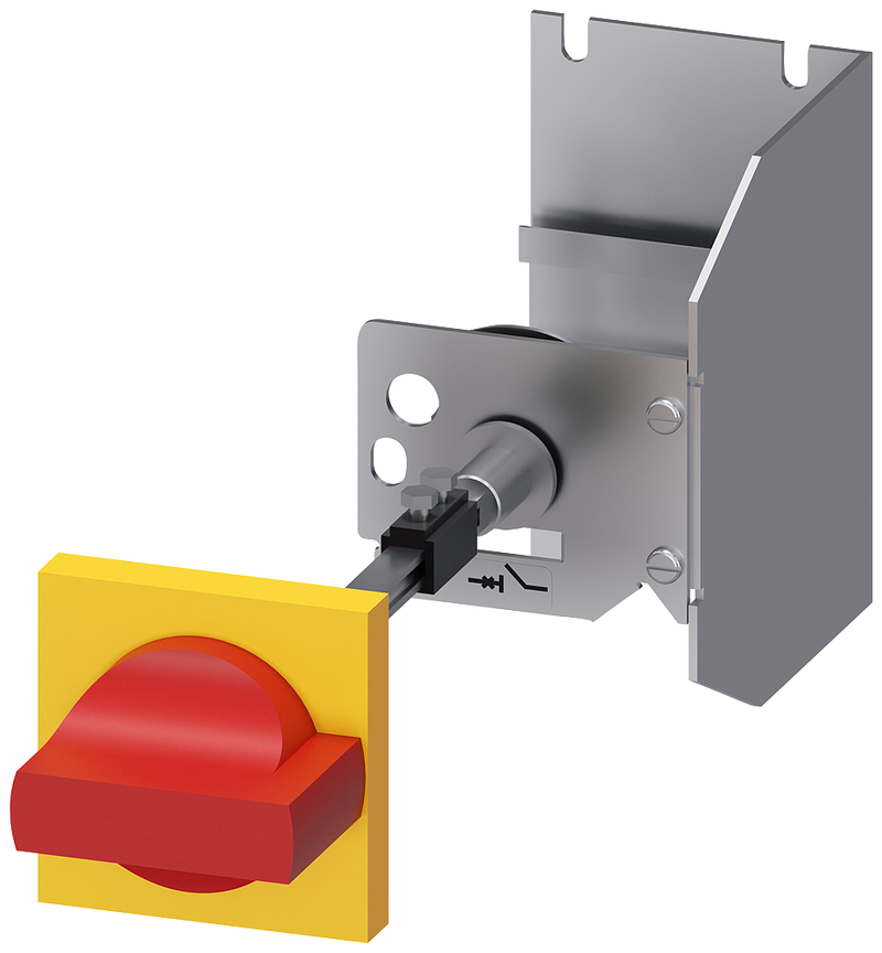 SIEMENS 3RV2926-2C Door-coupling rotary operating mechanism for circuit breaker, S00/S0, handle EMERGENCY OFF
