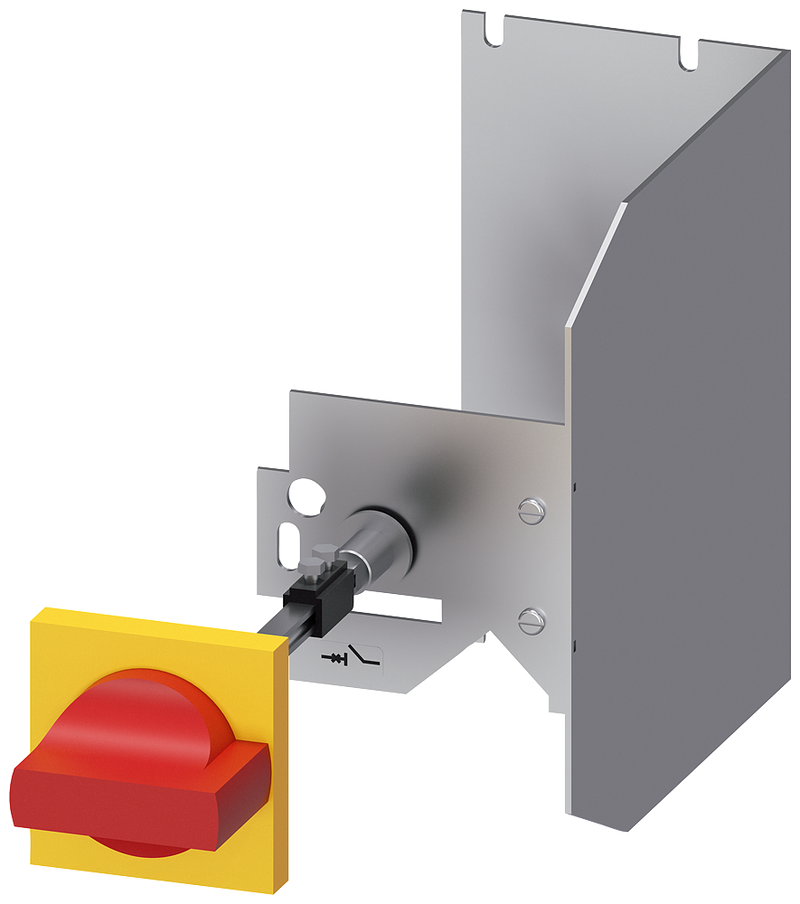 SIEMENS 3RV2946-2C Door-coupling rotary operating mechanism for circuit breaker, S3, handle EMERGENCY OFF