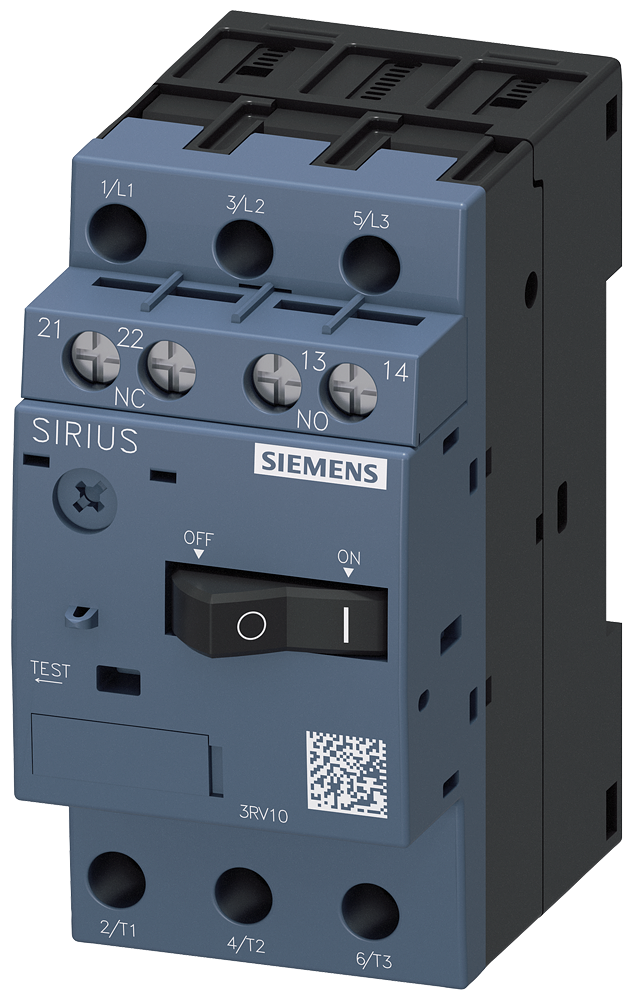 SIEMENS 3RV1011-1BA15 Circuit breaker, S00, motor protection, Class 10, A-release 1.4-2 A, short-circuit release 26 A