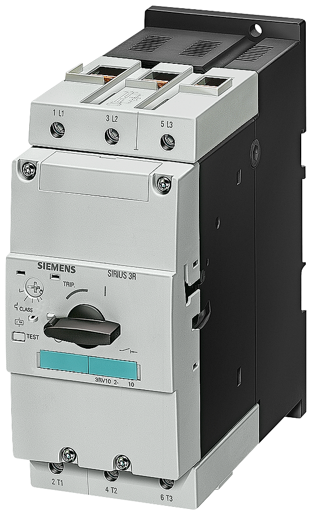SIEMENS 3RV1041-4JA10 Circuit breaker, S3, motor protection, Class 10, A-release 45-63 A, short-circuit release 819 A