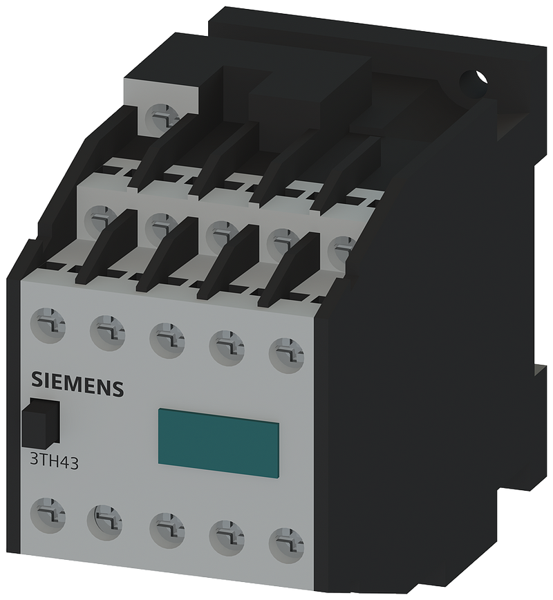 SIEMENS 3TH4346-0AB0 Contactor relay 73E, 7 NO + 3 NC, 1U, AC op., 24 V AC 29 V AC