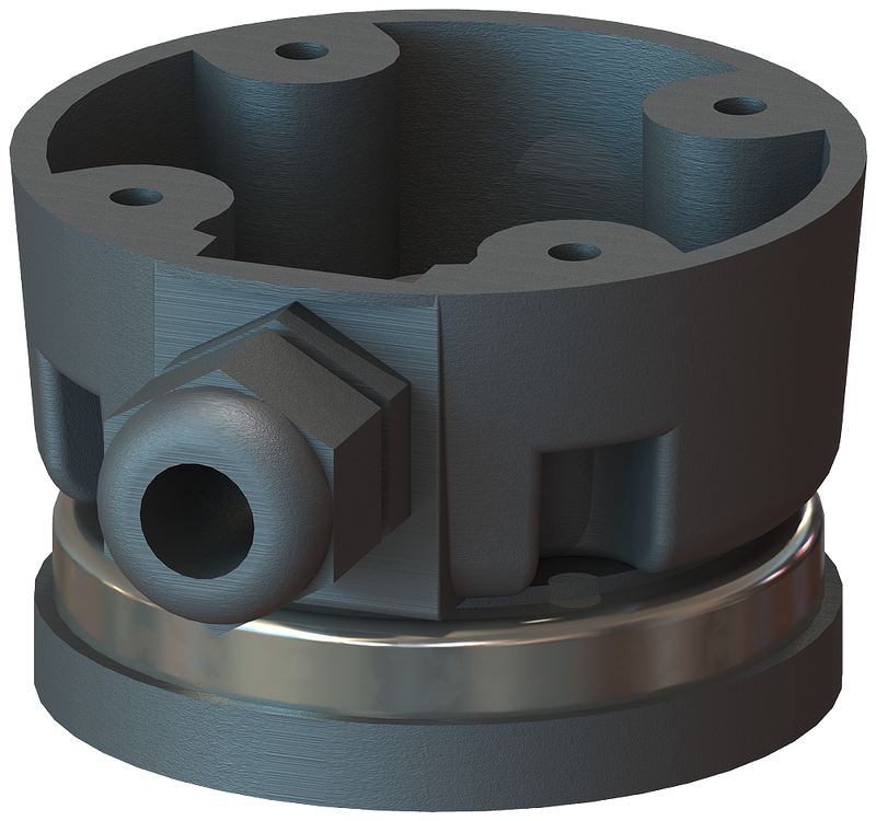 SIEMENS 8WD4308-0DE Connection socket for foot, cable outlet lateral for signaling columns
