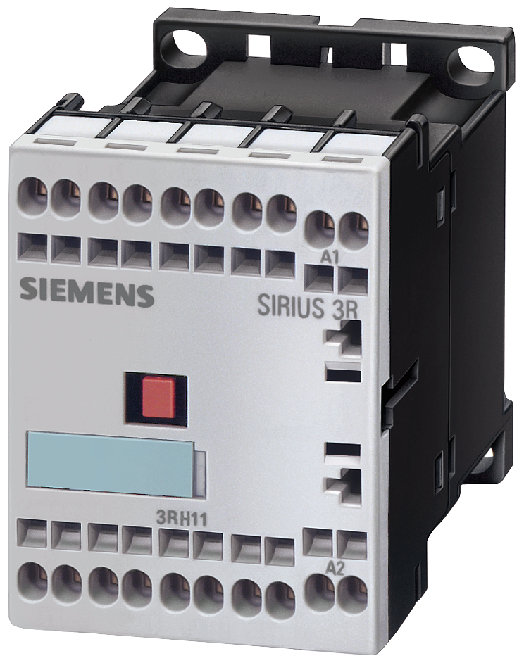 SIEMENS 3RH1140-2AV60 Contactor relay 4 NO, 480 V AC, 60 Hz, S00