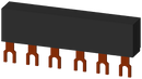 SIEMENS 3RV1915-1AB 3-ph. busbars modular spacing 45 mm for 2 switches, connections in fork shape