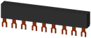 SIEMENS 3RV1915-1BB 3-ph. busbars modular spacing 45 mm for 3 switches, connections in fork shape