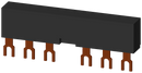SIEMENS 3RV1915-2AB 3-ph. busbars modular spacing 55 mm for 2 switches connections in fork shape
