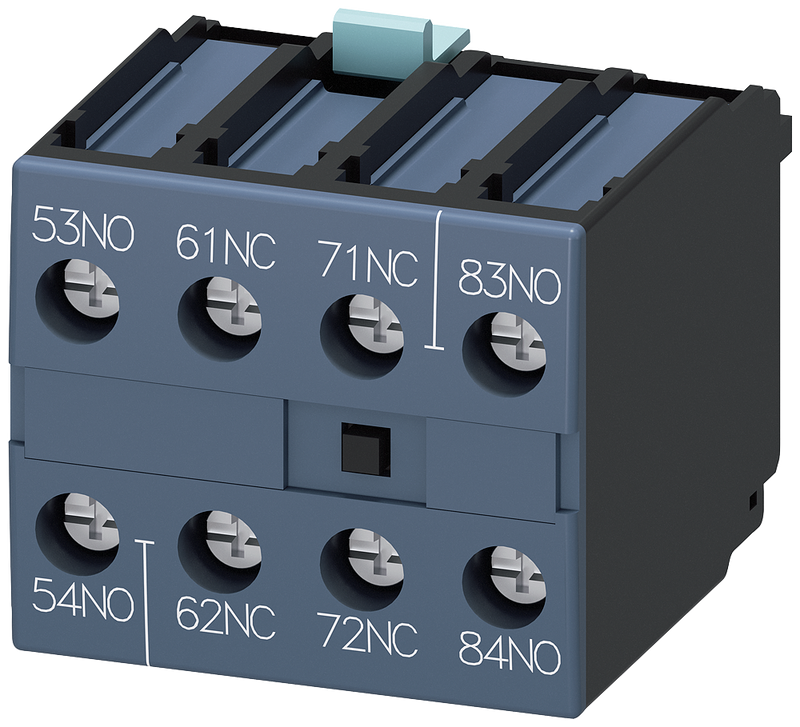 SIEMENS 3RH1921-1XA22-0MA0 Auxiliary switch 2 NO + 2 NC, sequence numbers 5-8, EN50012, 4-pole