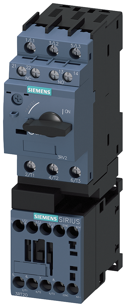 SIEMENS 3RA2115-1AA16-2BB4 Load feeder, direct starter, S00, 1.1-1.6 A, 24 V DC, 150 kA