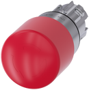 SIEMENS 3SU1050-1GB20-0AA0 Emergency stop mushroom pushbutton, 22 mm, round, metal, high gloss, red, 30 mm