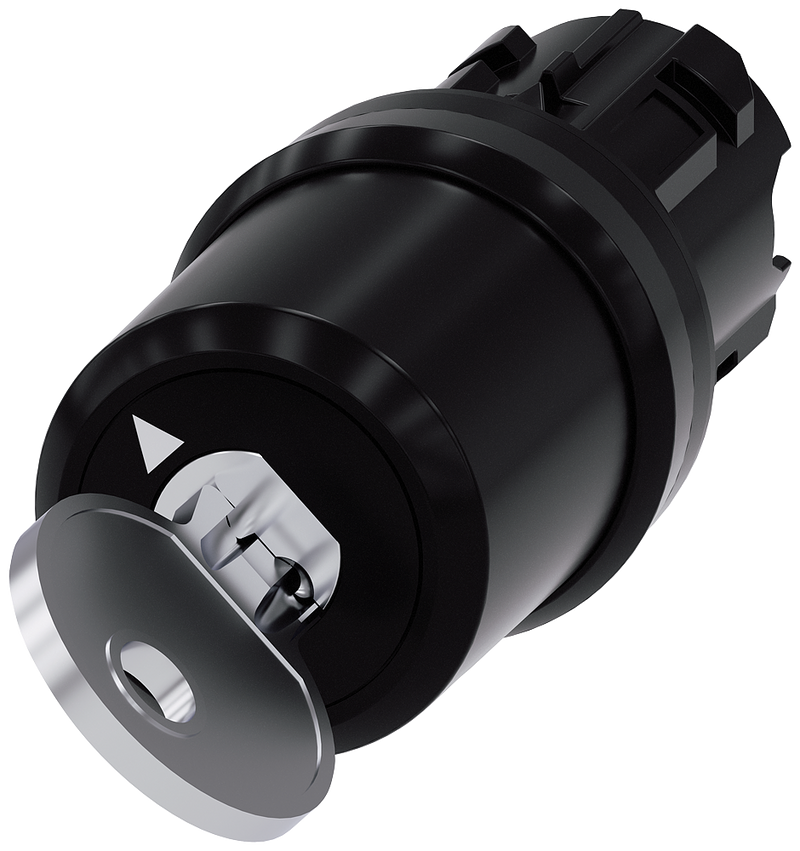 SIEMENS 3SU1000-5BF11-0AA0 Key-operated switch Siemens, 22 mm, round, plastic, key removal O+I