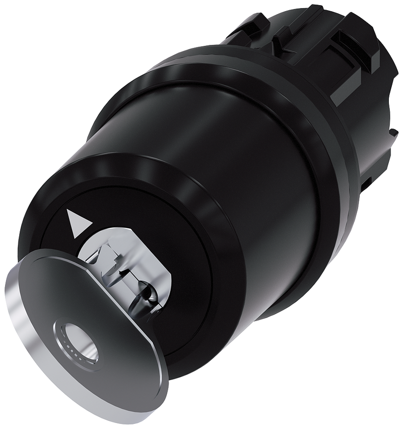 SIEMENS 3SU1000-5RF11-0AA0 Key-operated switch BKS, 22 mm, round, plastic, key removal O+I