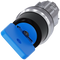 SIEMENS 3SU1050-4GF21-0AA0 Key-operated switch O.M.R, 22 mm, round, metal, high gloss, blue, key removal I