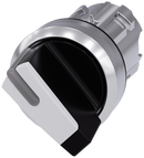 SIEMENS 3SU1052-2BF60-0AA0 Toggle switch, illuminable, 22 mm, round, metal, high gloss, white