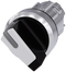 SIEMENS 3SU1052-2BF60-0AA0 Toggle switch, illuminable, 22 mm, round, metal, high gloss, white