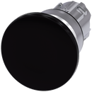 SIEMENS 3SU1050-1BD10-0AA0 Mushroom pushbutton, 22 mm, round, metal, high gloss, black, 40 mm