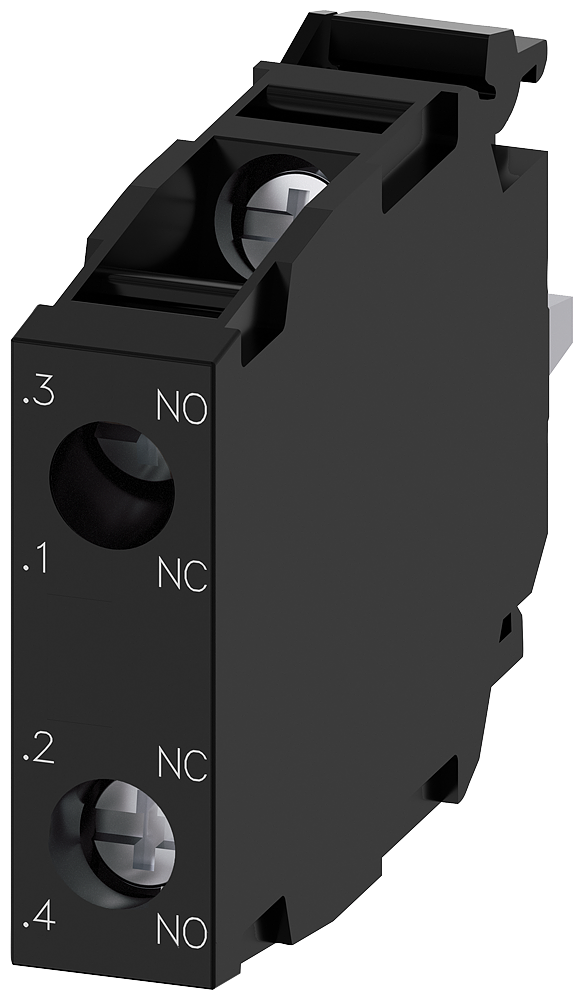 SIEMENS 3SU1400-1AA10-1FA0 Contact module with 2 contact elements, 1 NO + 1 NC