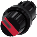 SIEMENS 3SU1002-2AF20-0AA0 Toggle switch, illuminable, 22 mm, round, plastic, red, rotary knob