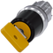 SIEMENS 3SU1050-4JF01-0AA0 Key-operated switch O.M.R, 22 mm, round, metal, high gloss, yellow, key removal O