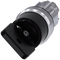 SIEMENS 3SU1050-4HC01-0AA0 Key-operated switch O.M.R, 22 mm, round, metal, high gloss, black, key removal O