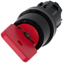 SIEMENS 3SU1000-4FF11-0AA0 Key-operated switch O.M.R, 22 mm, round, plastic, red, key removal O+I