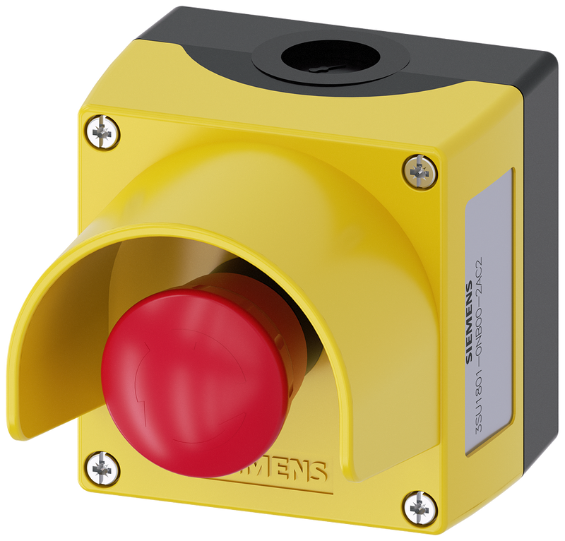 SIEMENS 3SU1801-0NB00-2AC2 Enclosure for command devices, 22 mm, round