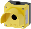 SIEMENS 3SU1851-0AA00-0AC2 Enclosure for command devices, 22 mm, round, metal, yellow, 1 command point