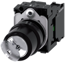 SIEMENS 3SU1100-4BF11-1BA0 Key-operated switch RONIS, 22 mm, round, plastic, key removal O+I, 1 NO