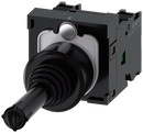 SIEMENS 3SU1100-7AA10-1NA0 Coordinate switch, 22 mm, round, plastic, black, horizontal latching