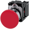 SIEMENS 3SU1150-1BA20-1CA0 Mushroom pushbutton, 22 mm, round, metal, high gloss, red, 1 NC
