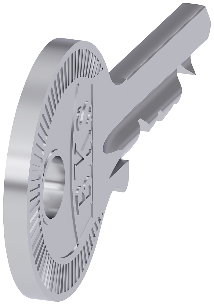 SIEMENS 3SU1950-0FD80-0AA0 Key for BKS key-operated switch, lock number S1