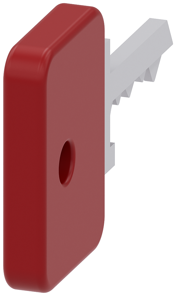 SIEMENS 3SU1950-0FK20-0AA0 Key for O.M.R. key-operated switch, red