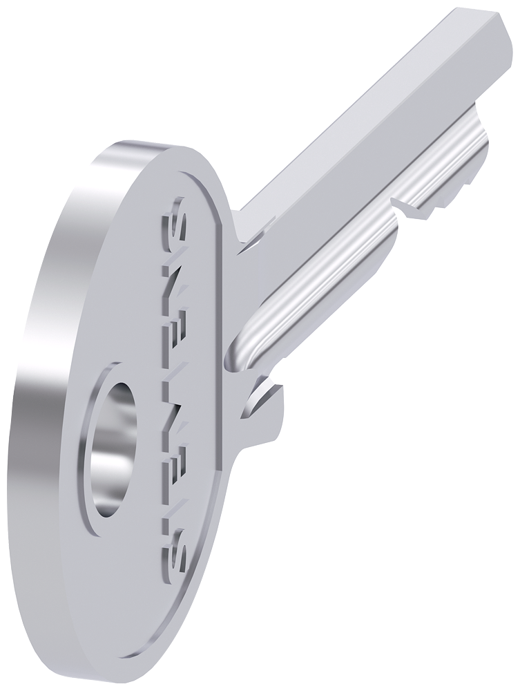 SIEMENS 3SU1950-0FN80-0AA0 Key for Siemens key-operated switch, lock number LSG 1