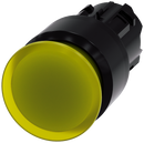 SIEMENS 3SU1001-1AA30-0AA0 Mushroom pushbutton, illuminated, 22 mm, round, plastic, yellow, 30 mm