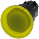 SIEMENS 3SU1001-1BA30-0AA0 Mushroom pushbutton, illuminated, 22 mm, round, plastic, yellow, 40 mm
