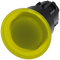 SIEMENS 3SU1001-1BA30-0AA0 Mushroom pushbutton, illuminated, 22 mm, round, plastic, yellow, 40 mm