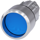 SIEMENS 3SU1050-0CB50-0AA0 Pushbutton, 22 mm, round, metal, high gloss, blue, front ring