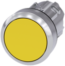 SIEMENS 3SU1050-0AB30-0AA0 Pushbutton, 22 mm, round, metal, high gloss, yellow, button