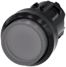 SIEMENS 3SU1001-0BB70-0AA0 Pushbutton, illuminated, 22 mm, round, plastic, clear, button
