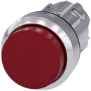 SIEMENS 3SU1051-0BB20-0AA0 Pushbutton, illuminated, 22 mm, round, metal, high gloss, red, button