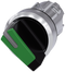 SIEMENS 3SU1052-2BF40-0AA0 Toggle switch, illuminable, 22 mm, round, metal, high gloss, green