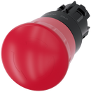 SIEMENS 3SU1000-1HB20-0AA0 Emergency stop mushroom pushbutton, 22 mm, round, plastic, red, rotate-to-unlatch mechanism