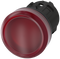 SIEMENS 3SU1001-6AA20-0AA0 Indicator light, 22 mm, round, plastic, red, lens, smooth