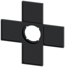 SIEMENS 3SU1900-0AM10-0AA0 Label holder for coordinate switch, black, for label size 27x27 mm