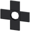 SIEMENS 3SU1900-0AM10-0AA0 Label holder for coordinate switch, black, for label size 27x27 mm