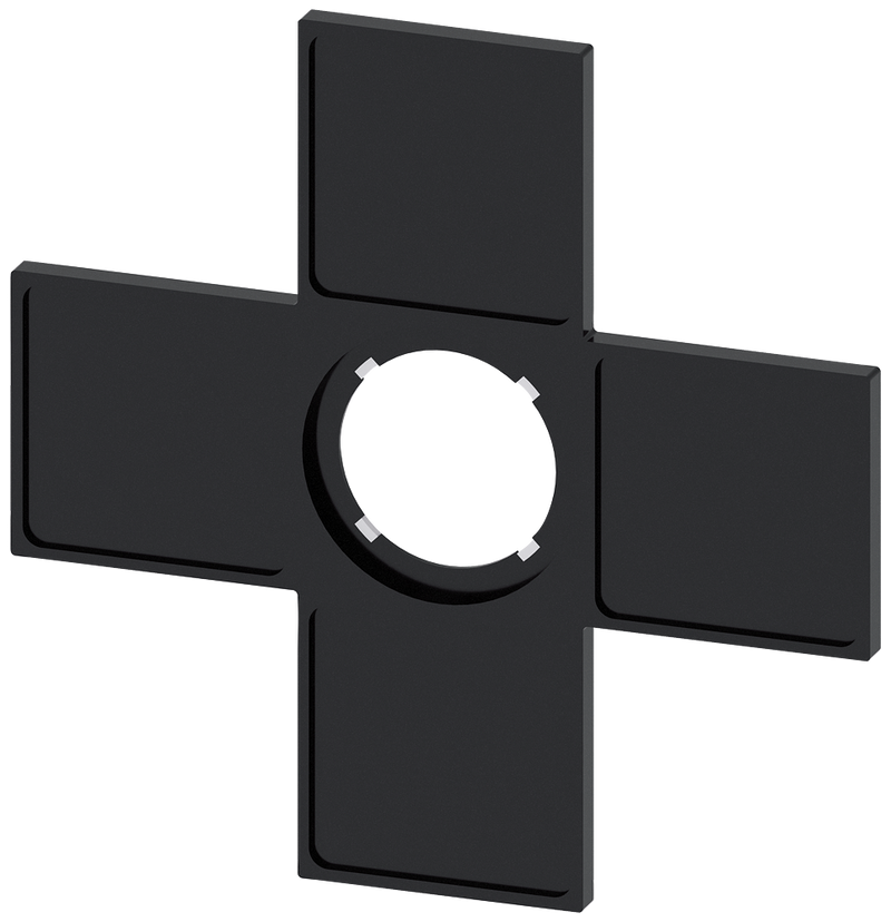 SIEMENS 3SU1900-0AM10-0AA0 Label holder for coordinate switch, black, for label size 27x27 mm
