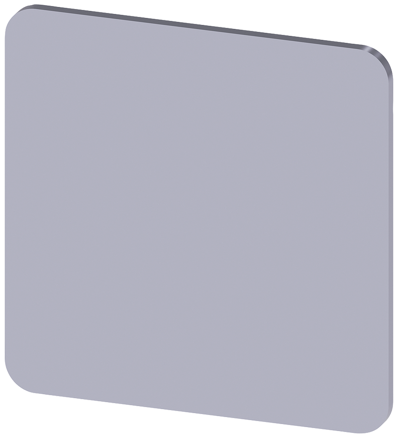 SIEMENS 3SU1900-0AE81-0AA0 Labeling plate 27x27 mm, silver-colored label, without inscription